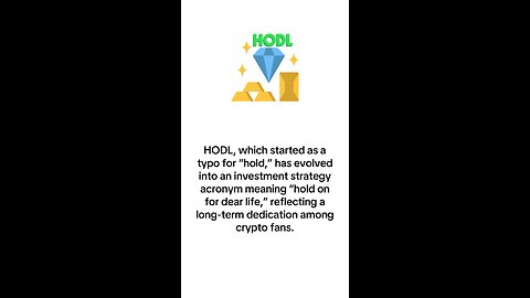 What does HODL stand for?
