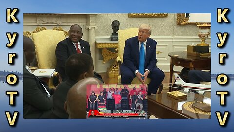 President Trump Participates in a Bilateral Meeting with the President of South Africa