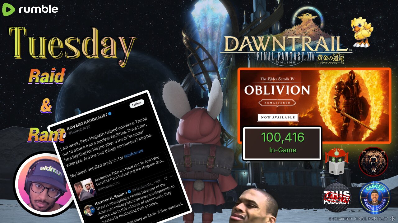 『NIN lvl 45』Tues R&R | Final Fantasy XIV | Oblivion Remake Massive Hit, Cosmic Exploration