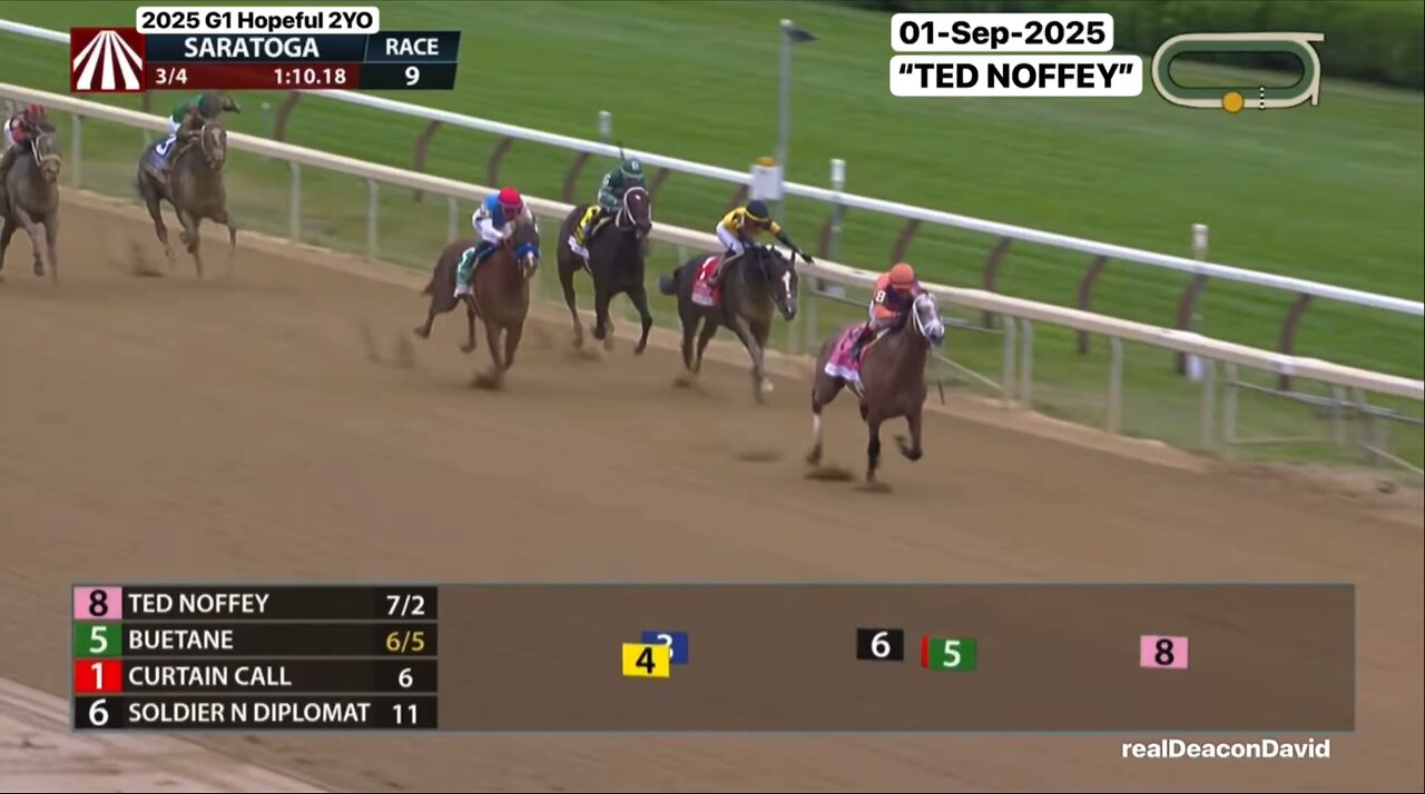 WOW!!! Ted Noffey - G1 Hopeful at Saratoga - IMPRESSIVE Stretch Run