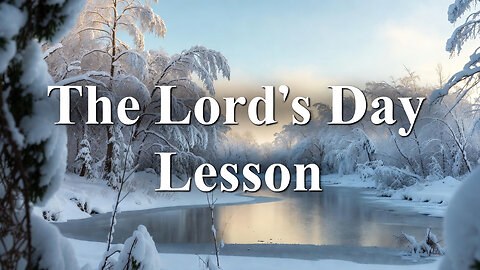 The Lord's Day Lesson: It's about Pointing People to Jesus