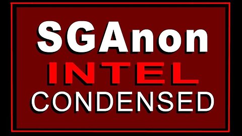 SG Anon Intel Condended 3.13.25 - They Just Exposed Everything!