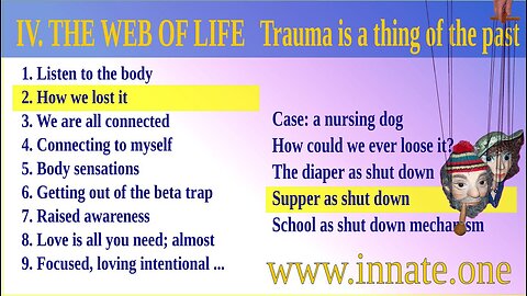 #107 Supper as shut down mechanism – Trauma is a thing of the past