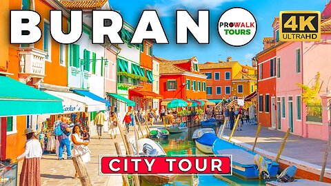 The Burano Experience - Colorful Houses & Lace - 4K60fps 🇮🇹 