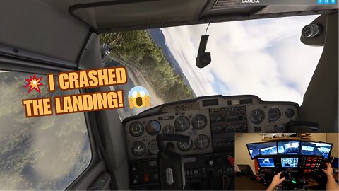 💨 Brutal Wind & Full Flaps = Cessna 152 Crash | MSFS 2020 Landing Challenge Gone Wrong 🌲💥