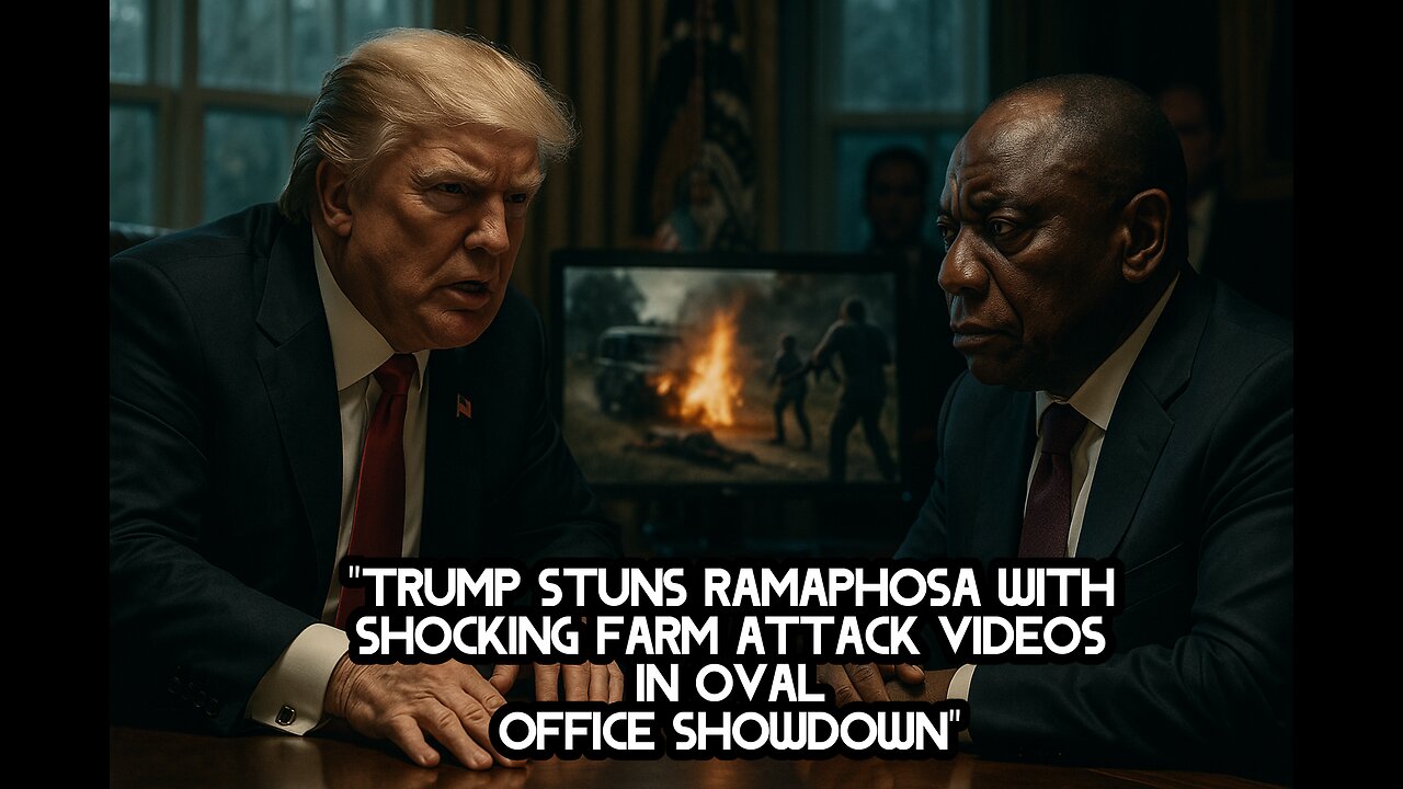 Trump Stuns Ramaphosa with Shocking Farm Attack Videos in Oval Office Showdown"