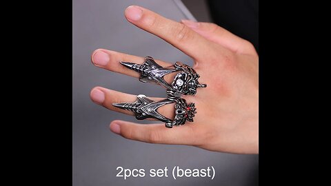 Vintage Cool Ring Set, for Party, Halloween, Cosplay, Costume