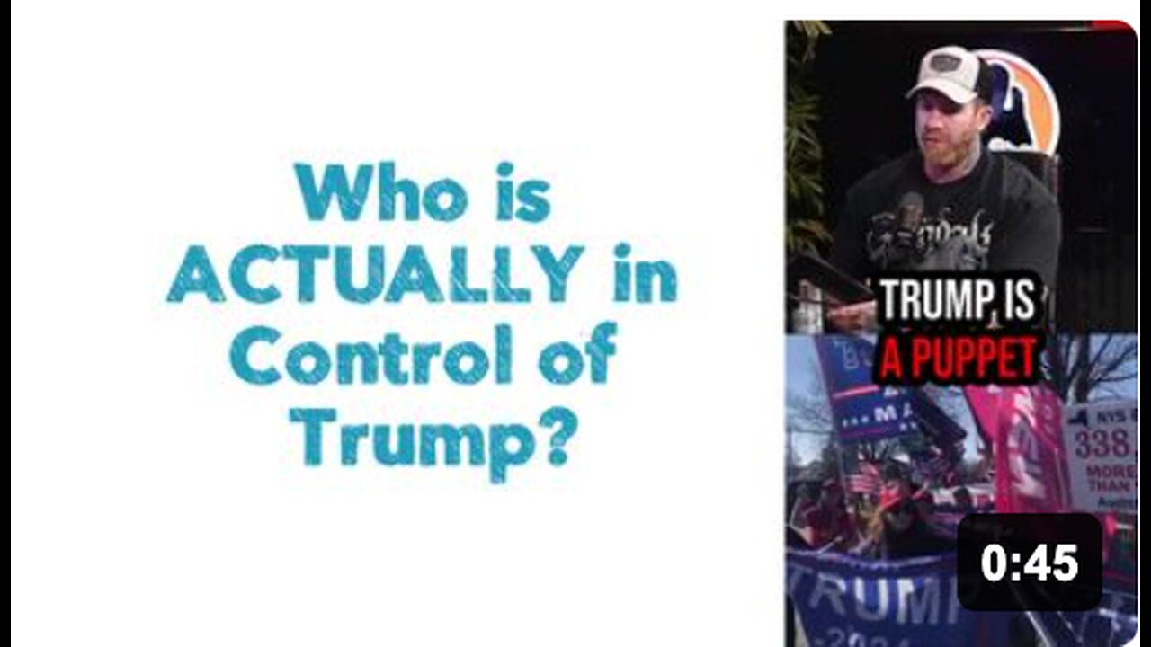 Who is ACTUALLY in Control of Trump?