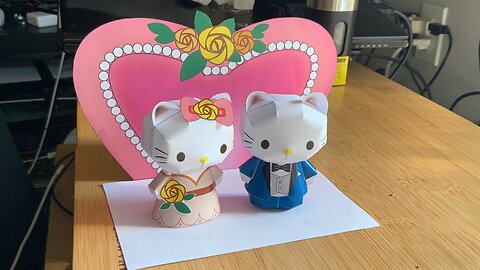Hello Kitty Paper Craft Wedding