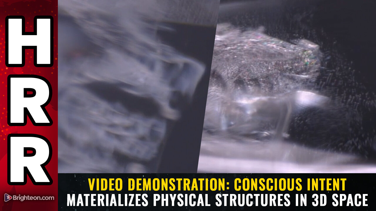Video Demonstration: Conscious intent materializes physical structures in 3D space