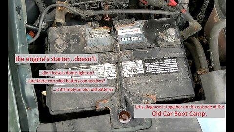 Old car daily driver engine won't crank battery diagnosis