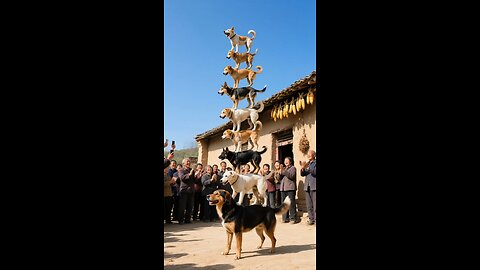 Dog Stacking Fun