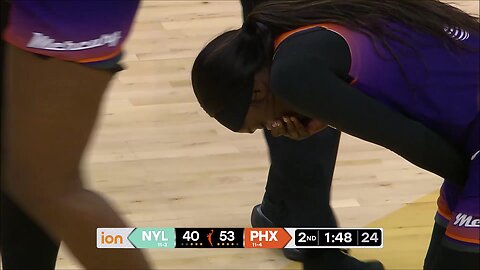 👀 TECH, Cloud WHACKS Copper on flail | New York Liberty vs Phoenix Mercury, WNBA women's basketball