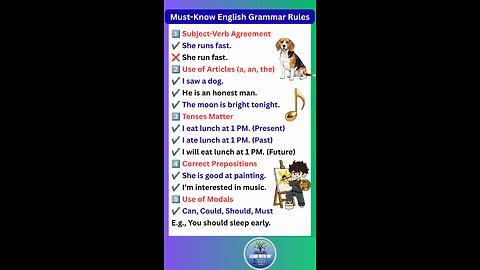 Must-Know English Grammar Rules you need to know before exam 2026 #english #grammar #rules #shorts