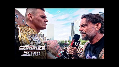 CM Punk needs Gunther's World Heavyweight Championship SummerSlam 2025 Kickoff, Aug. 1, 2025 - WWE