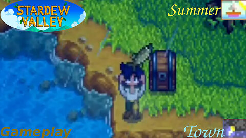 Fishing In The Town Summer Season Gameplay #3 - Storm Weather | Stardew Valley