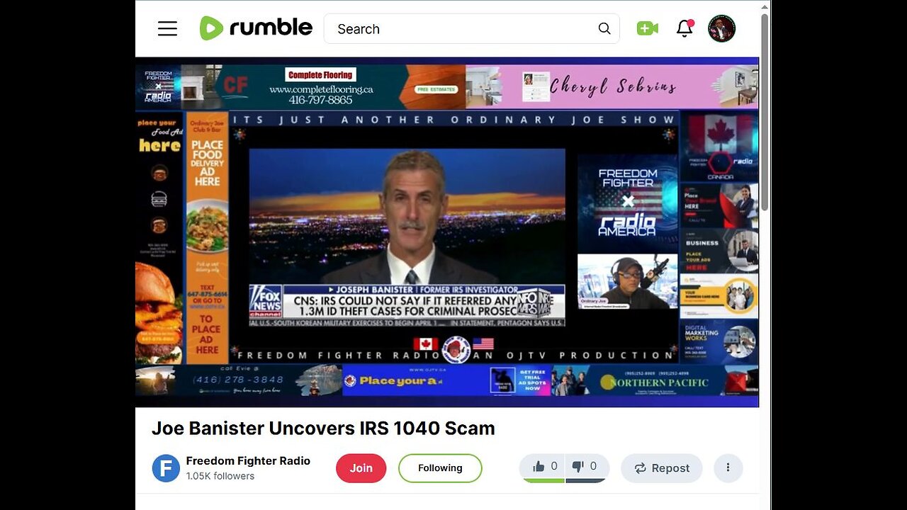 Joe Banister Uncovers IRS 1040 Scam