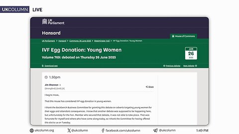 Higher Pay and Advertising Boost Targeting Young Women to Donate Eggs | UK Column News