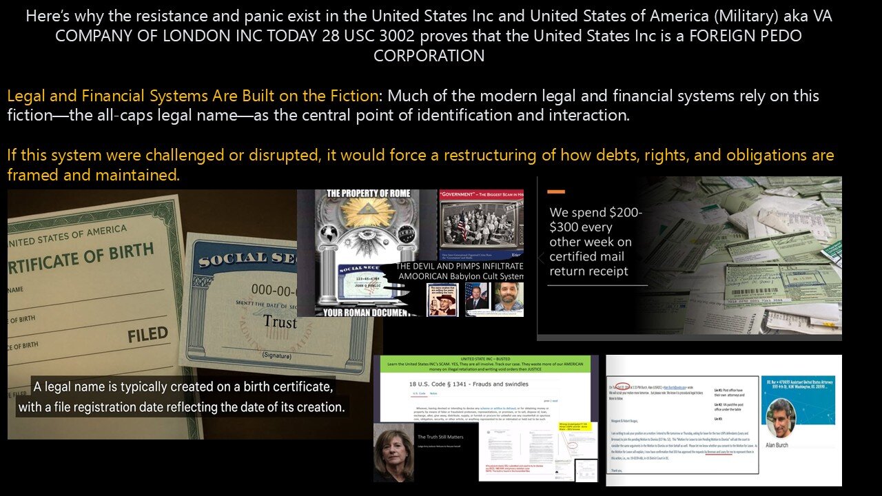 Legal & Financial Systems Are Built on the Fiction IF YOU FIND OUT ABOUT IT, IT WILL FALL