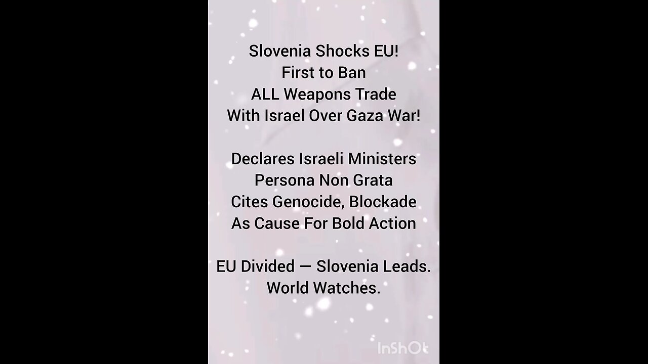 Slovenia Shocks EU!