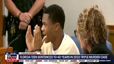 Florida 15-year-old sentenced to 40 years for triple murder