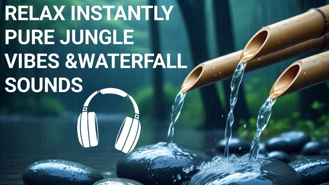 Unwind Instantly | Relaxing Jungle Water Sound & Birdsong | Perfect for Meditation & Sleep #relaxing