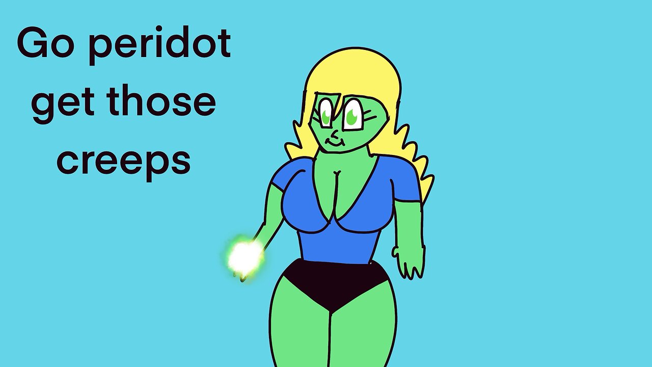 Peridot fights the fallen creeps