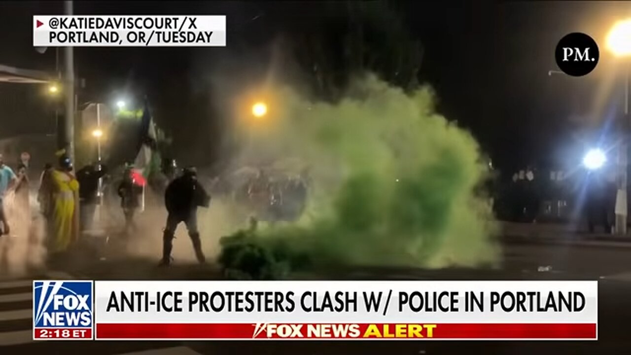 WATCH: Protesters and police clash in Portland