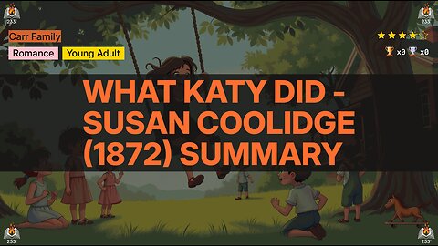 What Katy Did - Susan Coolidge (1872) Summary (Carr Family - 1)
