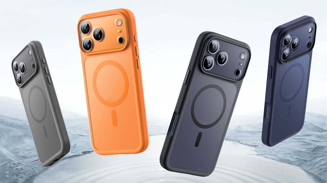 iPhone 17 Series Case, Magsafe Compatible, Camera Protection, Magnetic Ring, Matte Design