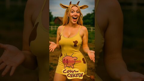 Cow and Chicken in Real Life. Human Version Is Hilarious! 🐄🐔😂