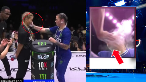 Sheena Thunder Slaps Jackie to Bed! Slap Off pt.2