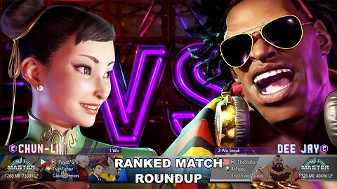 Kuya Kalbo SF6 Ranked Match Roundup. Chun Li Master Rank [Hori Fight Stick]