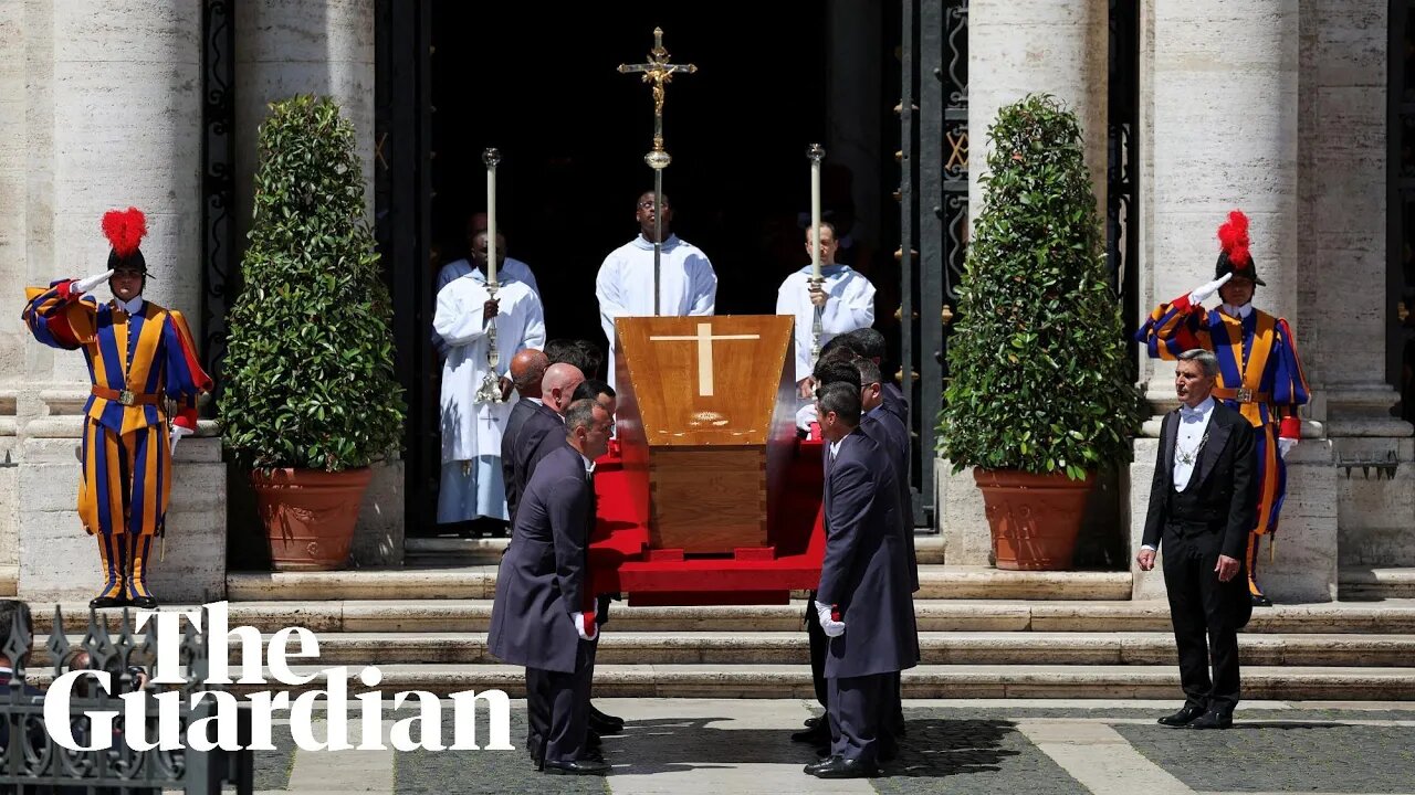Pilgrims and the powerful come together for Pope Francis’s funeral