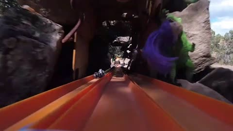 More Hot Wheels Crashes on the quarter pipe on Hot Wheels Hill