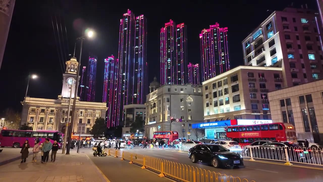 Night Walk in Hankou District | Wuhan, China 2025 - Explore the Vibrant Streets