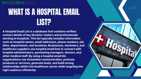 Who Can Benefit From Our Hospital Email List ?