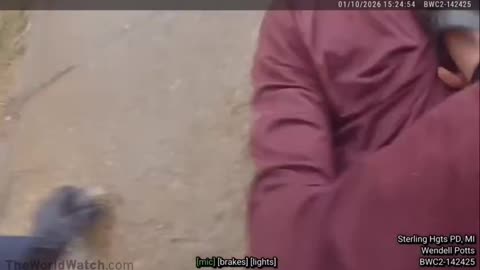 Double murder suspect fights with police after fleeing on foot