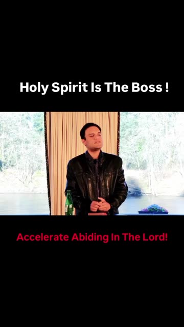 HOLY SPIRIT IS THE BOSS !