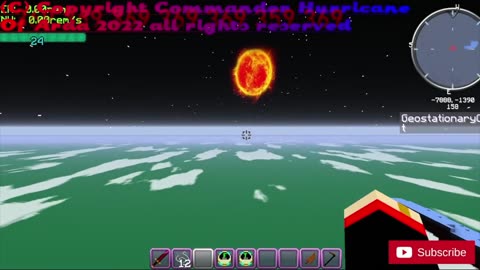 Minecraft Testing the world over heaven in space