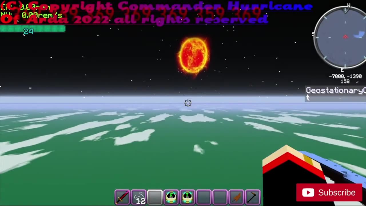 Minecraft Testing the world over heaven in space