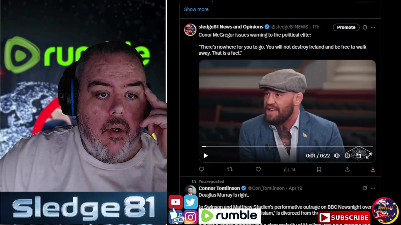 Conor McGregor issues warning to the political elite