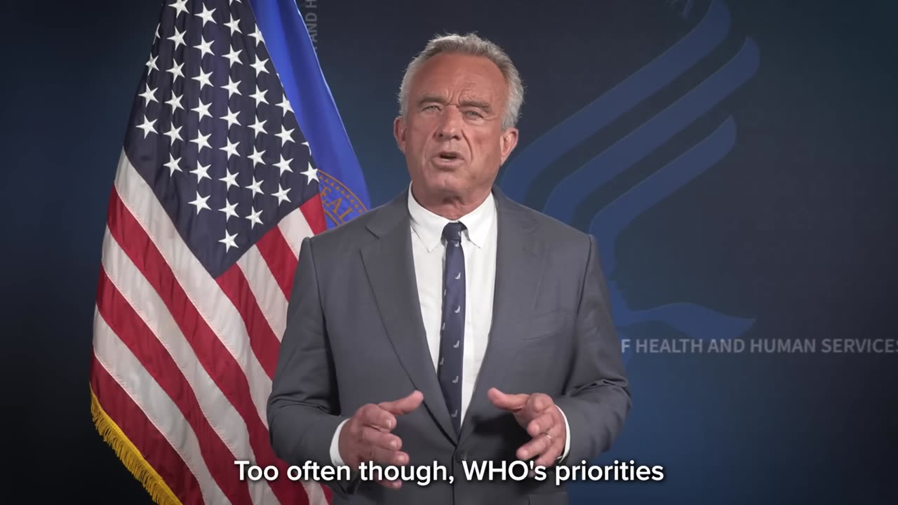 Robert Kennedy Comments on Withdrawl from WHO