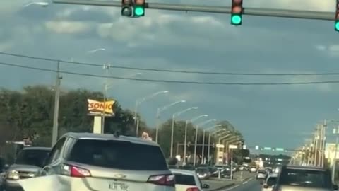 Not Driving… Gliding! Wild Car Slide Caught on Video