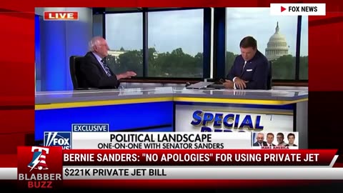 Bernie Sanders: "No Apologies" For Using Private Jet