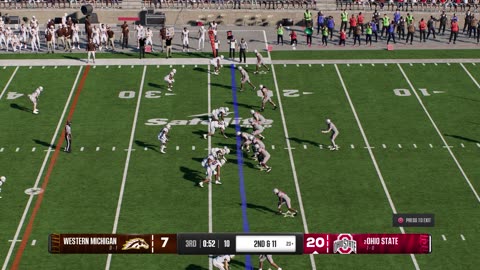EA Sports College Football 25 Ohio State Dynasty Sim Year 1 Game 2 Western Michigan Broncos Vs Ohio State Buckeyes CPU Vs CPU