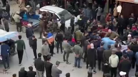 Scenes of mass funerals are back in the yard of the Al-Ahli Arab Hospital in Gaza City