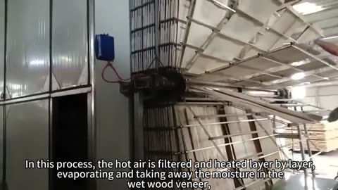 a wood veneer dryer
