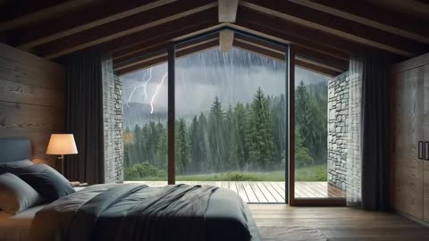 1 Hour to Inner Peace & Better Sleep: Soothing Distant Thunder & Serene Mountain Escape