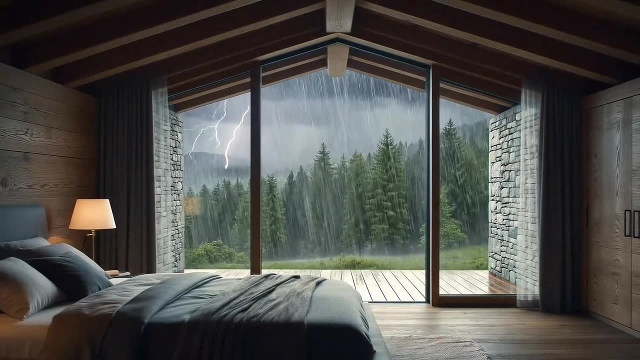 1 Hour to Inner Peace & Better Sleep: Soothing Distant Thunder & Serene Mountain Escape